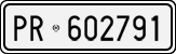 License plate of Italy, Cars (1927 year series)