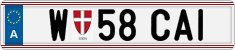 License plate of Austria, Regular plates