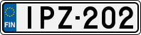 License plate of Finland, Cars