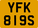 License plate of the United Kingdom, 1963 year system