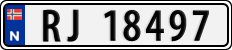 License plate of Norway, Cars