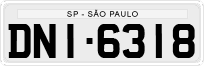License plate of Brazil, Private owners (1990)