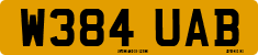 License plate of the United Kingdom, 1983 year system