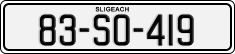 License plate of Ireland, Regular plates