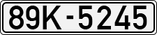 License plate of Vietnam, Cars