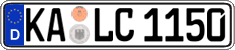 German license plate, Regular plates