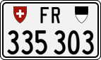 License plate of Switzerland, Cars