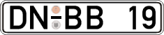 German license plate, Regular plates
