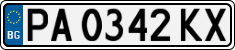 License plate of Bulgaria, Cars