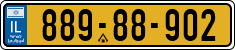 License plate of Israel, Regular plates