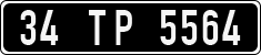 License plate of Turkey, Government and public administrations