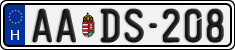 license plates of Hungary, Regular plates (2022)