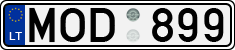 License plate of Lithuania, Cars