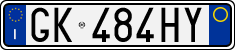 License plate of Italy, Cars (1994 year series)