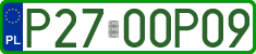 License plates of Poland, Professional plates