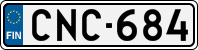 License plate of Finland, Cars