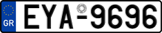 License plate of Greece, Cars