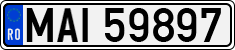 License plate of Romania, Ministry of Interior