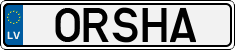 License plate of Latvia, Vanity Plates