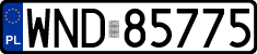 License plates of Poland, Regular car plates