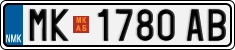 License plate of North Macedonia, Regular plates (2012)