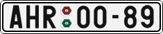 License plate of the Czech Republic, Cars (1960)