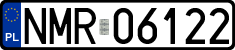 License plates of Poland, Regular car plates