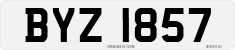 License plate of the United Kingdom, Northern Ireland (1966)