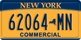 New York, Specialty plates (12345-AB)