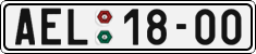 License plate of the Czech Republic, Cars (1960)