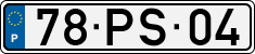 License plate of Portugal, Regular plates