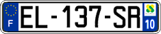 French license plate, SIV (ordinary)