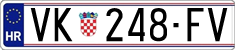 License plate of Croatia, Regular plates