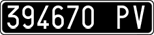 License plate of Italy, Cars (1927 year series)