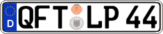 German license plate, Regular plates