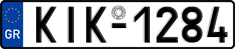 License plate of Greece, Cars
