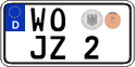 German license plate, Regular plates