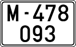 License plates of Spain, 1900 year series