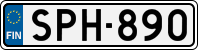 License plate of Finland, Cars
