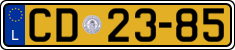 License plate of Luxembourg, Diplomatic