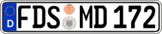 German license plate, Regular plates