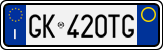 License plate of Italy, Cars (1994 year series)