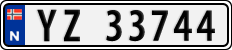 License plate of Norway, Cars