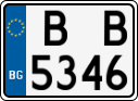 License plate of Bulgaria, Motorcycles