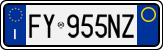 License plate of Italy, Cars (1994 year series)