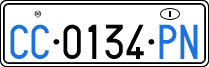 License plate of Italy, Diplomatic