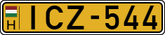 license plates of Hungary, Commercial vehicles (1990)