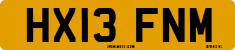 License plate of the United Kingdom, 2001 year system