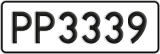 License plate of New Zealand, AB1(234)