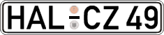 German license plate, Regular plates